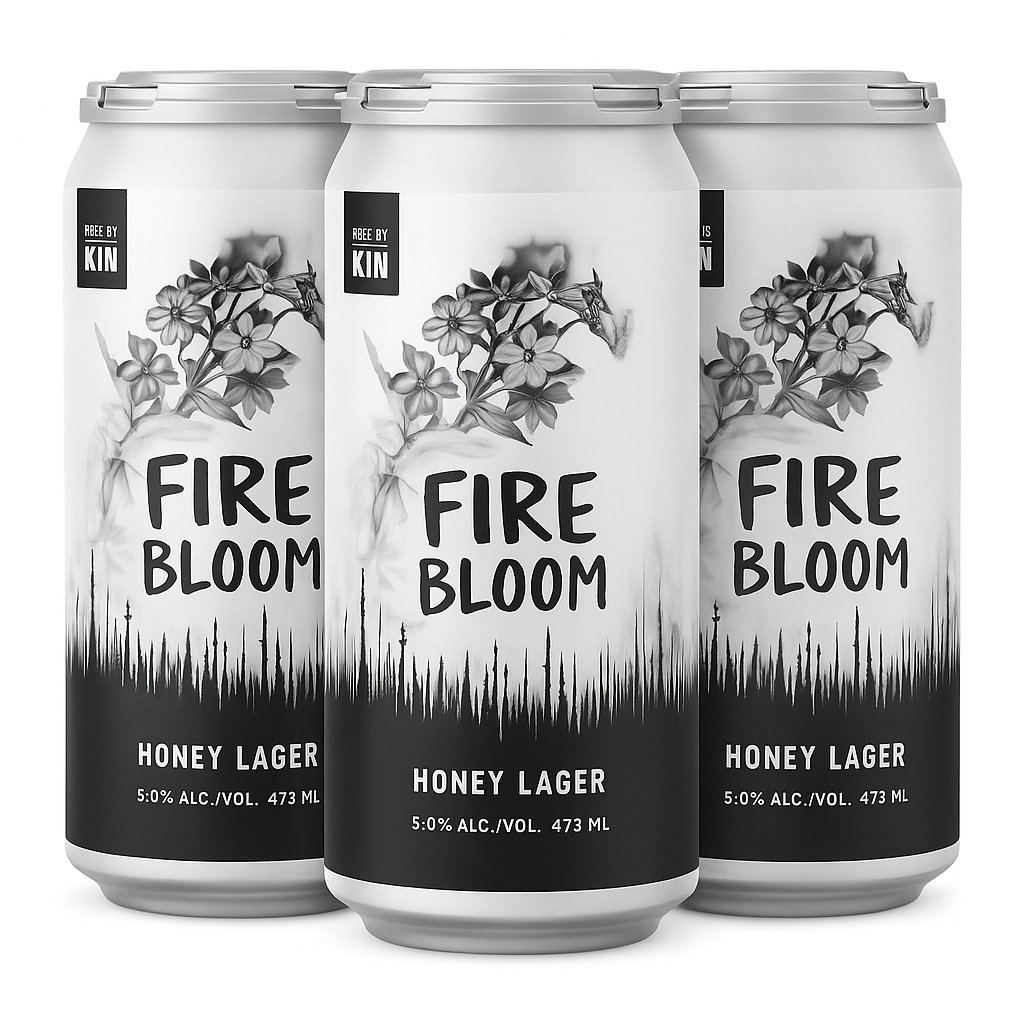 Fire Bloom Honey Lager 4x473mL