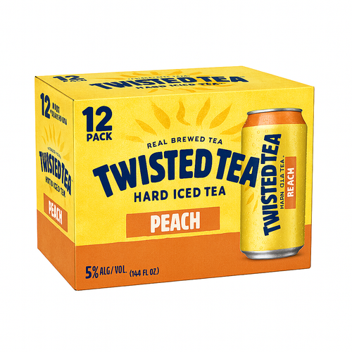 Twisted Tea Peach Iced Tea 12 Cans