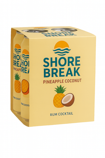 Shore Break Pineapple & Coconut 4 Cans
