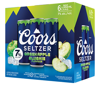Coors Seltzer Slushie Apple 6x355ml