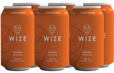 Wize Spirits Root Beer Vodka Soda 6 Cans